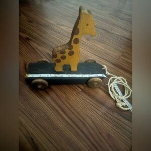 Wooden Giraffe Pull Toy